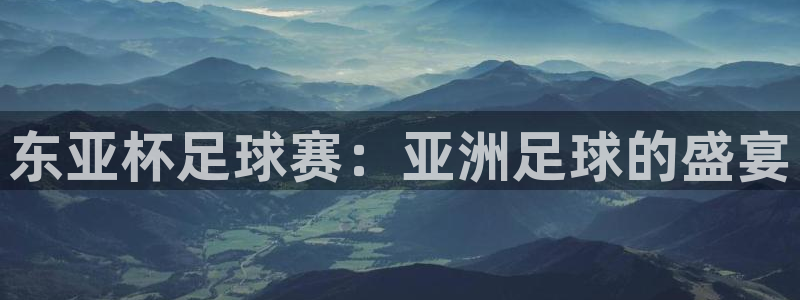 k1体育app：东亚杯足球赛：亚洲足球的盛宴
